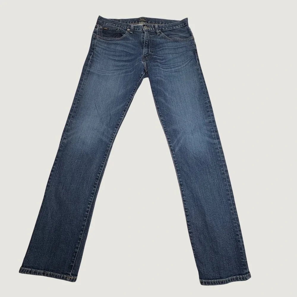 Polo Ralph Lauren Hampton Relaxed Straight Jeans Mens 32x34 Blue Denim Classic
